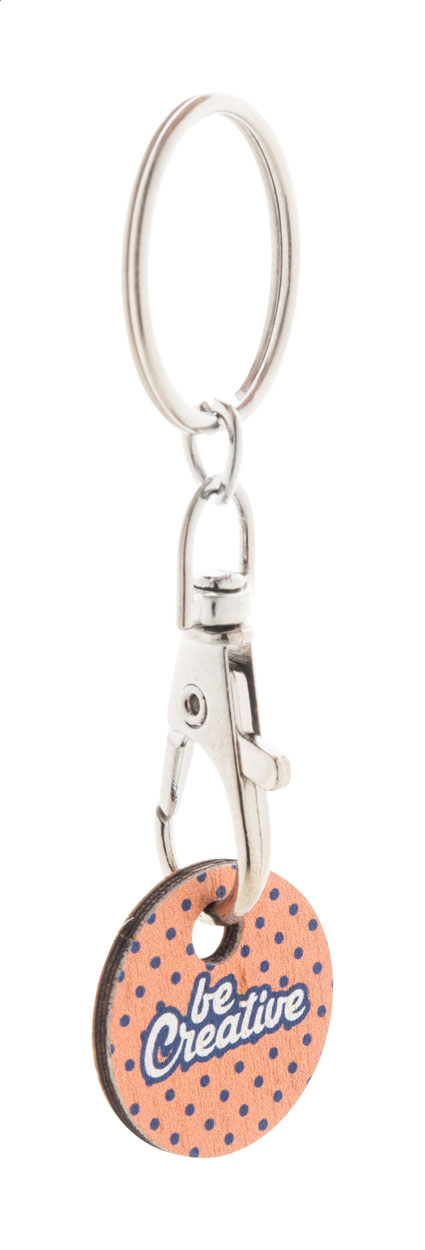 trolley coin keyring
