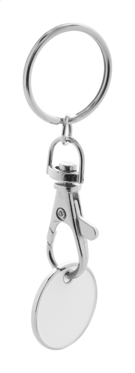 trolley coin keyring