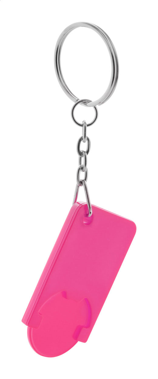 trolley coin keyring