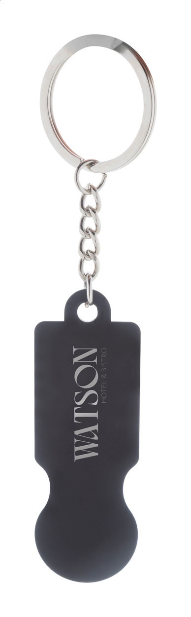 trolley coin keyring