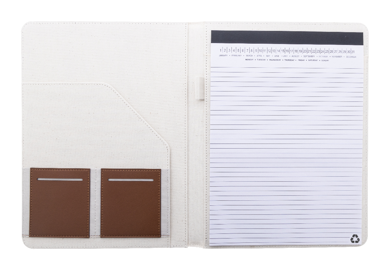 recycled canvas document folder - Image 4