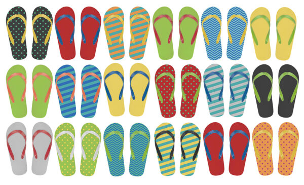 customisable beach slippers