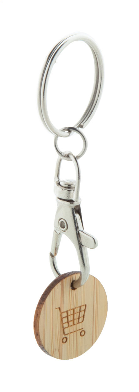 trolley coin keyring